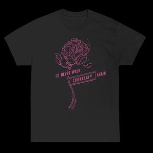 Taylor Swift Lover Merch Black Cornelia St Tee - M